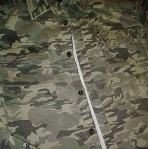 Button down military shirt sz XL